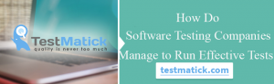How Do Software Testing Companies Manage to Run Effective Tests