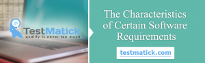 The Characteristics of Certain Software Requirements