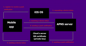Testing the receiving of push notifications on the basis of APNS service