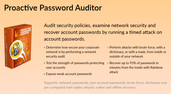 Программа Proactive Password Auditor