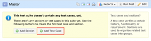 Creating a new test case