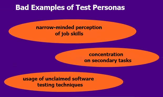 Bad Examples of Test Personas