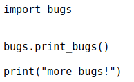 Модуль more_bugs.py