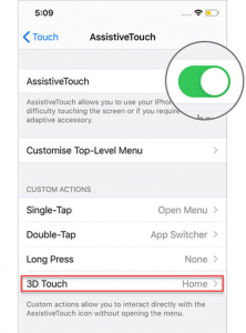 The AssistiveTouch Function